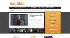 Desktop Screenshot of johnlikesmovies.com